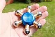 6 ball fidget spinner in blue